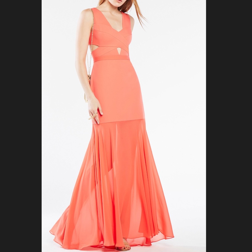 Bcbg MaxAzria Joy Cutout gown Sz 4